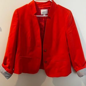 Ann Taylor Loft Orange Lined Blazer Suit Jacket, NWOT, Size 8 Petite